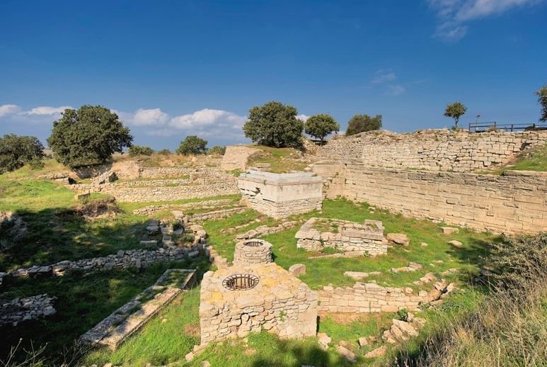 Ancient Troy, one of the most famous archaeological sites in the world