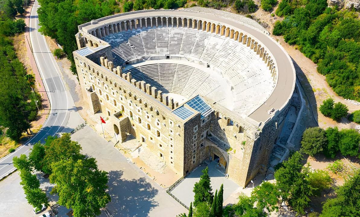 The Aspendos Ancient Theatre one of the best-preserved Roman-era theatres in the world