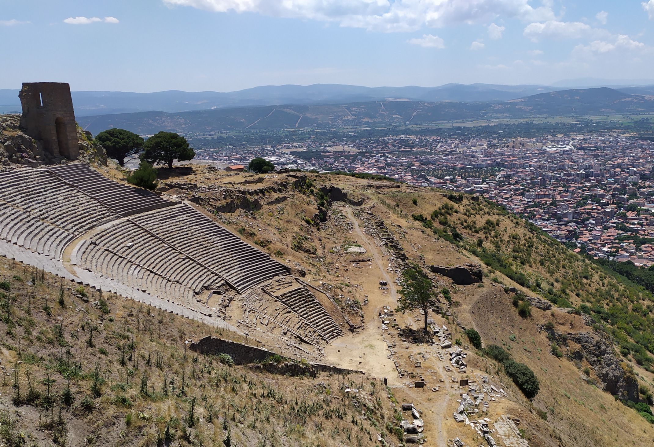 The Site of Ancient Pergamon, also known as Pergamum, One of the Seven Churches Addressed in Revelation